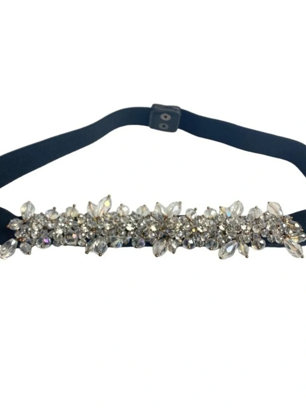 Crystal Beaded Black Belt